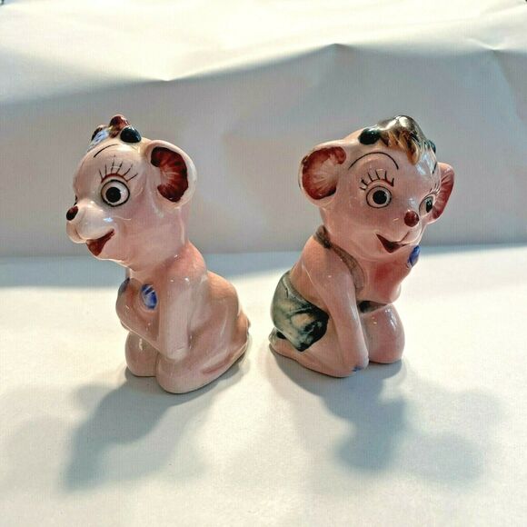 Vintage Anthropomorphic Salt & Pepper Shakers Set - Picture 2 of 6